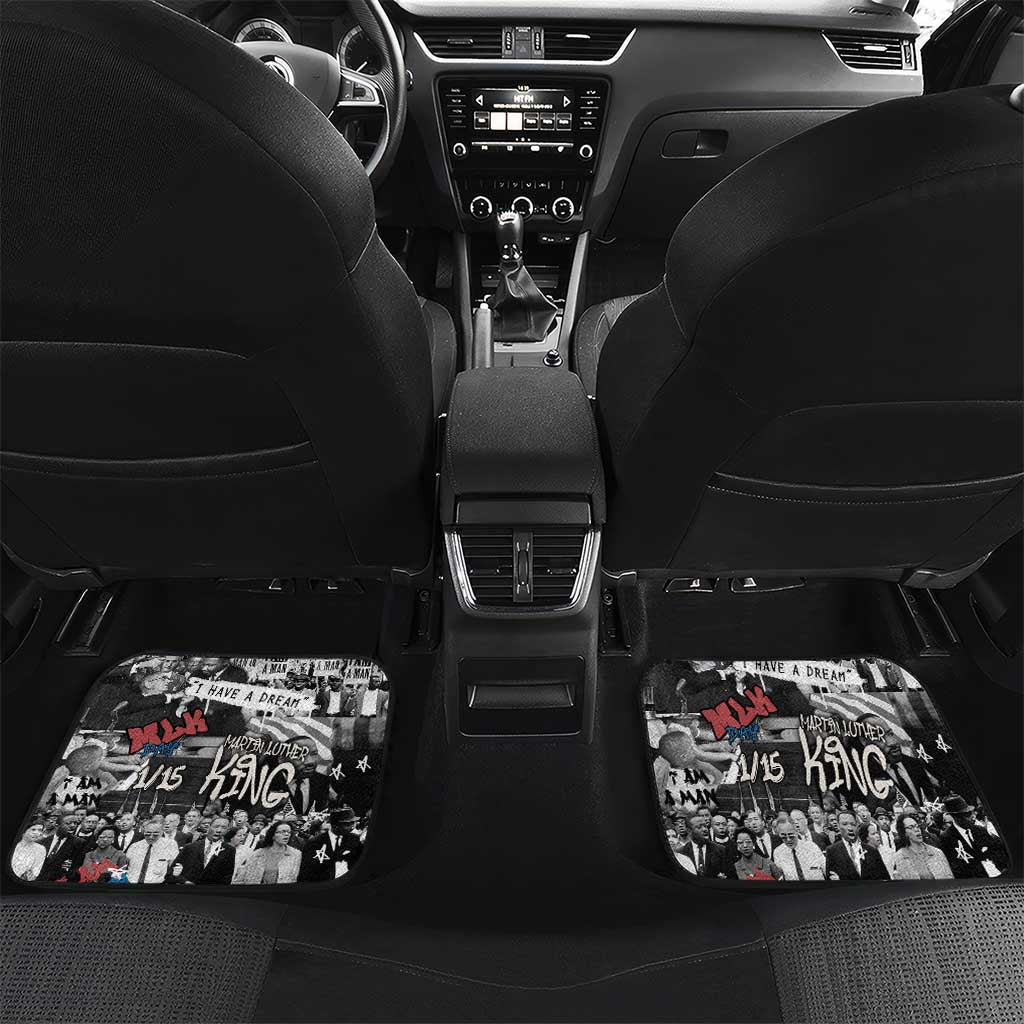 Martin Luther King Day Afro Car Mats Civil Rights Leader - Classic American Street Graffiti - African Pride