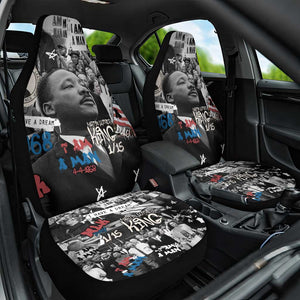Martin Luther King Day Afro Car Seat Cover Civil Rights Leader - Classic American Street Graffiti - African Pride