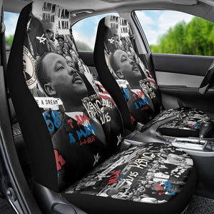 Martin Luther King Day Afro Car Seat Cover Civil Rights Leader - Classic American Street Graffiti - African Pride