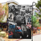 Martin Luther King Day Afro Garden Flag Civil Rights Leader - Classic American Street Graffiti - African Pride