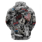 Martin Luther King Day Afro Hoodie Civil Rights Leader - Classic American Street Graffiti - African Pride