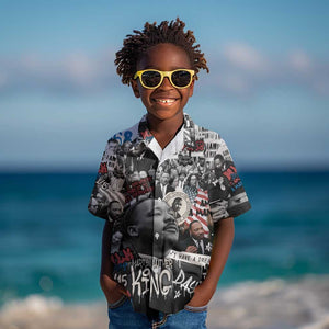 Martin Luther King Day Afro Kid Hawaiian Shirt Civil Rights Leader - Classic American Street Graffiti - African Pride