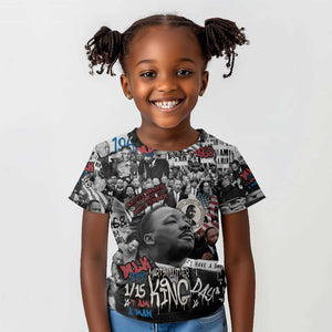 Martin Luther King Day Afro Kid T shirt Civil Rights Leader - Classic American Street Graffiti - African Pride