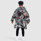 Martin Luther King Day Afro Kid Wearable Blanket Hoodie Civil Rights Leader - Classic American Street Graffiti - African Pride