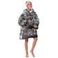 Martin Luther King Day Afro Kid Wearable Blanket Hoodie Civil Rights Leader - Classic American Street Graffiti - African Pride