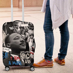 Martin Luther King Day Afro Luggage Cover Civil Rights Leader - Classic American Street Graffiti - African Pride