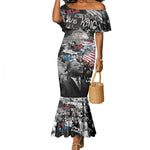 Martin Luther King Day Afro Mermaid Dress Civil Rights Leader - Classic American Street Graffiti - African Pride