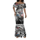Martin Luther King Day Afro Mermaid Dress Civil Rights Leader - Classic American Street Graffiti - African Pride