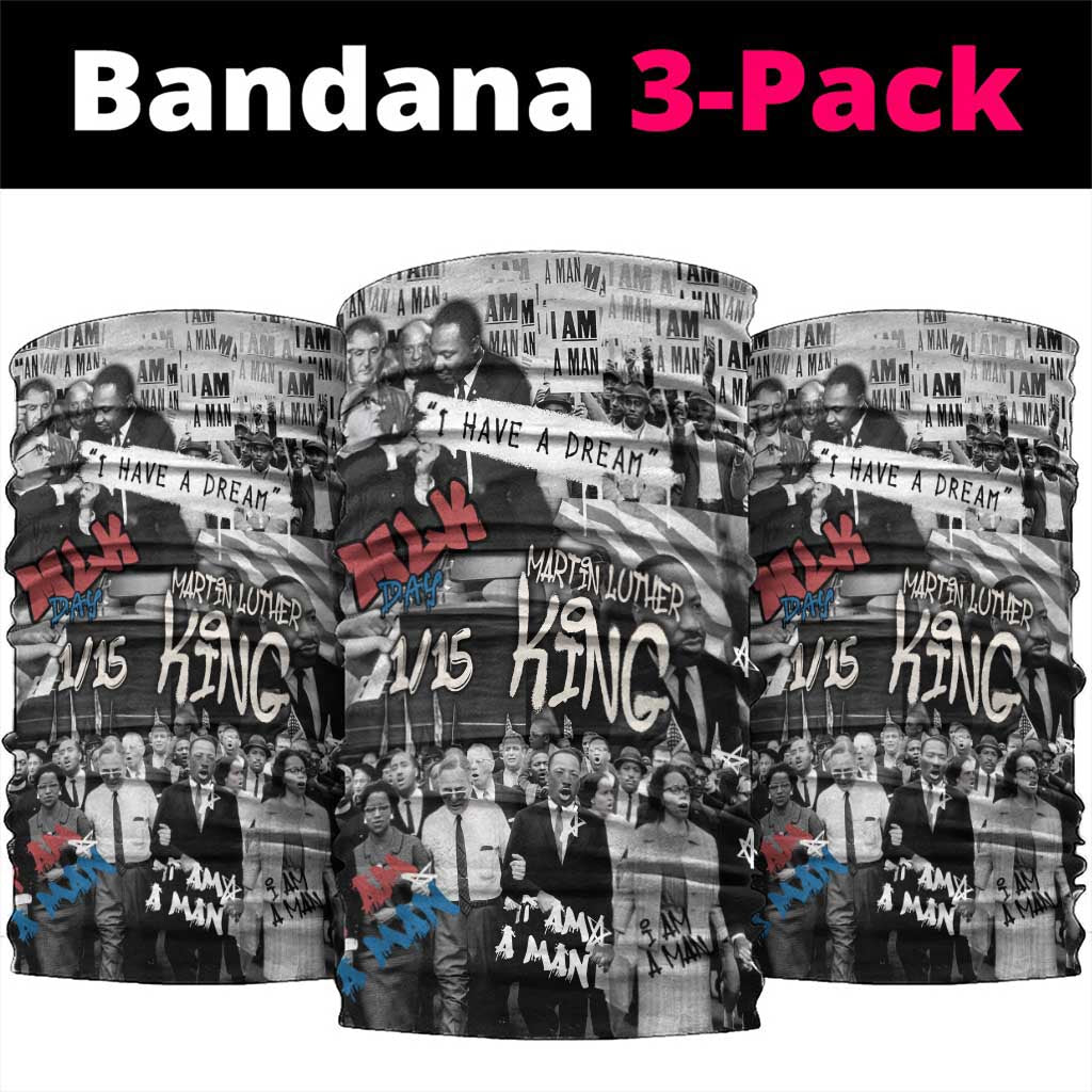 Martin Luther King Day Afro Neck Gaiter Civil Rights Leader - Classic American Street Graffiti - African Pride