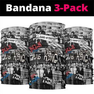 Martin Luther King Day Afro Neck Gaiter Civil Rights Leader - Classic American Street Graffiti - African Pride