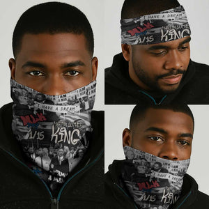 Martin Luther King Day Afro Neck Gaiter Civil Rights Leader - Classic American Street Graffiti - African Pride