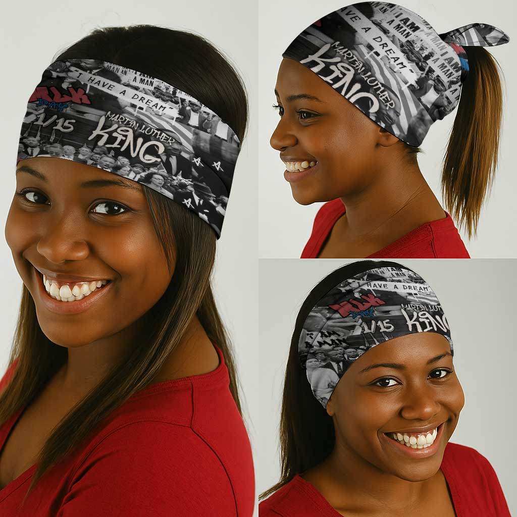 Martin Luther King Day Afro Neck Gaiter Civil Rights Leader - Classic American Street Graffiti - African Pride