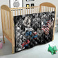 Martin Luther King Day Afro Quilt Civil Rights Leader - Classic American Street Graffiti - African Pride