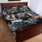 Martin Luther King Day Afro Quilt Bed Set Civil Rights Leader - Classic American Street Graffiti - African Pride