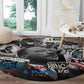 Martin Luther King Day Afro Round Carpet Civil Rights Leader - Classic American Street Graffiti - African Pride