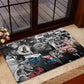 Martin Luther King Day Afro Rubber Doormat Civil Rights Leader - Classic American Street Graffiti - African Pride