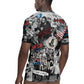 Martin Luther King Day Afro Rugby Jersey Civil Rights Leader - Classic American Street Graffiti - African Pride