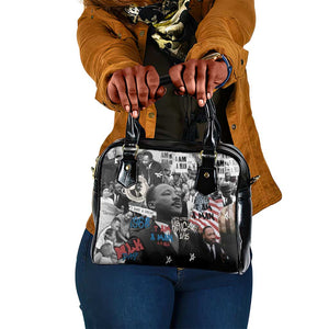 Martin Luther King Day Afro Shoulder Handbag Civil Rights Leader - Classic American Street Graffiti - African Pride