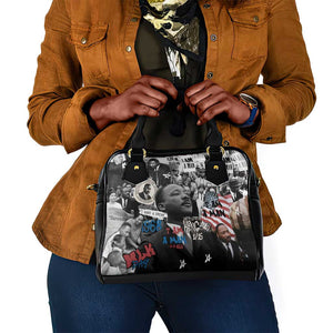 Martin Luther King Day Afro Shoulder Handbag Civil Rights Leader - Classic American Street Graffiti - African Pride