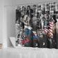 Martin Luther King Day Afro Shower Curtain Civil Rights Leader - Classic American Street Graffiti - African Pride