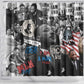 Martin Luther King Day Afro Shower Curtain Civil Rights Leader - Classic American Street Graffiti - African Pride