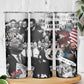 Martin Luther King Day Afro Skinny Tumbler Civil Rights Leader - Classic American Street Graffiti - African Pride