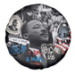Martin Luther King Day Afro Spare Tire Cover Civil Rights Leader - Classic American Street Graffiti - African Pride