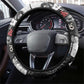 Martin Luther King Day Afro Steering Wheel Cover Civil Rights Leader - Classic American Street Graffiti - African Pride