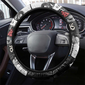 Martin Luther King Day Afro Steering Wheel Cover Civil Rights Leader - Classic American Street Graffiti - African Pride