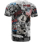 Martin Luther King Day Afro T shirt Civil Rights Leader - Classic American Street Graffiti - African Pride