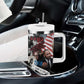 Martin Luther King Day Afro Tumbler With Handle Civil Rights Leader - Classic American Street Graffiti - African Pride