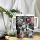 Martin Luther King Day Afro Tumbler With Handle Civil Rights Leader - Classic American Street Graffiti - African Pride