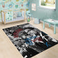 Afro Malcolm X Area Rug Quotes Dates and Black History Activist Theme - African Pride