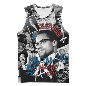 Afro Malcolm X Basketball Jersey Quotes Dates and Black History Activist Theme - African Pride