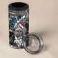Afro Malcolm X 4 in 1 Can Cooler Tumbler Quotes Dates and Black History Activist Theme - African Pride
