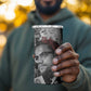 Afro Malcolm X 4 in 1 Can Cooler Tumbler Quotes Dates and Black History Activist Theme - African Pride