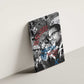 Afro Malcolm X Canvas Wall Art Quotes Dates and Black History Activist Theme - African Pride