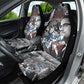 Afro Malcolm X Car Seat Cover Quotes Dates and Black History Activist Theme - African Pride