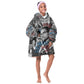 Afro Malcolm X Kid Wearable Blanket Hoodie Quotes Dates and Black History Activist Theme - African Pride