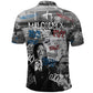 Afro Malcolm X Polo Shirt Quotes Dates and Black History Activist Theme - African Pride