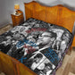 Afro Malcolm X Quilt Quotes Dates and Black History Activist Theme - African Pride