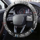 Afro Malcolm X Steering Wheel Cover Quotes Dates and Black History Activist Theme - African Pride