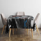 Afro Malcolm X Tablecloth Quotes Dates and Black History Activist Theme - African Pride