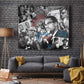 Afro Malcolm X Tapestry Quotes Dates and Black History Activist Theme - African Pride