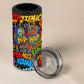 Hip Hop Graffiti African 4 in 1 Can Cooler Tumbler Black Melanin Text and Urban Street Art - African Pride
