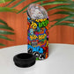 Hip Hop Graffiti African 4 in 1 Can Cooler Tumbler Black Melanin Text and Urban Street Art - African Pride