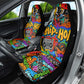 Hip Hop Graffiti African Car Seat Cover Black Melanin Text and Urban Street Art - African Pride