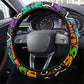Hip Hop Graffiti African Steering Wheel Cover Black Melanin Text and Urban Street Art - African Pride