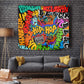 Hip Hop Graffiti African Tapestry Black Melanin Text and Urban Street Art - African Pride