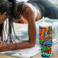 Hip Hop Graffiti African Tumbler With Handle Black Melanin Text and Urban Street Art - African Pride